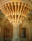 Central pillar, Diwan-i-khas, Hall of Public Audience, circa 1571-76, Fatehpur Sikri, India