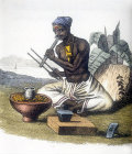 Goldsmith, nineteenth century Hindustani engraving, Hindustan, India
