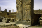 Sculpted figures, Persepolis, Iran