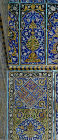 Tile work on interior of Blue mosque (Masjed-e Kabud) commissioned by Shah Jahan in 1465, Tabriz, Azerbaijan, Iran