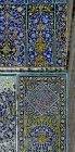 Tile work on interior of Blue mosque (Masjed-e Kabud)  commissioned by Shah Jahan in 1465, Tabriz, Azerbaijan, Iran
