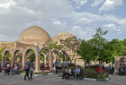 Blue mosque (Masjed-e Kabud) commissioned by Shah Jahan in 1465, exterior view from south west, Tabriz, Azerbaijan, Iran
