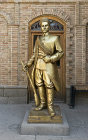 Statue of Bagher (Baqir) Khan, key figure in Persian Constitiutional Revolution, Constitution House, Tabriz, Azerbaijan, Iran