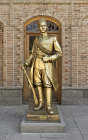 Statue of Sattar Khan, key figure in Persian Constitutional Revolution, Constitution House, Tabriz, Azerbaijan, Iran