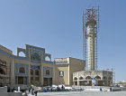 Musalla mosque, (Masjid-e Mosallah), main entrance and minarets, under construction, Tabriz, Azerbaijan, Iran