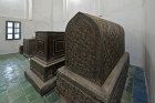 Sheikh Safi ad-Din Mausoleum complex, fourteenth century, carved wooden sarcophagi, the sheikh founded the Safavid dynasty, Ardabil, Iran