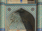 Amir Chakhmaq complex, detail of façade, fifteenth century, includes a caravanserai and a tekyeh (for commemoration of the death of Hussein Ibn Ali  in 680, Timurid dynasty, Yazd, Iran
