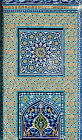 Friday Mosque (Masjed-e Jameh), built in the fifteenth century for Sayyed Roknaddin, detail of tiles, Yazd, Iran