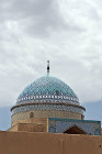 Bogheh-ye Sayyed Roknaddin mausoleum, fourteenth century, tiled dome, Yazd, Iran