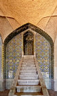 Masjed-e Vakil (Vakil Mosque), minbar (pulpit) carved from single block of marble, built 1751-1773, retored nineteenth century during Qajar period, Shiraz, Iran