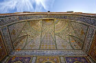 Masjed-e Vakil (Vakil Mosque), tilework on inner side of main portal, built 1751-1773 during Zand period, restored nineteenth century during Qajar period, Shiraz, Iran