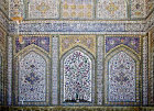 Masjed-e Vakil (Vakil Mosque), tilework of inner side of main portal, built 1751-1773 during Zand period, restored nineteenth century during Qajar period, Shiraz, Iran
