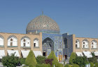 Sheikh Lotfollah mosque, built 1602-19, in reign of Shah Abbas I, exterior of mosque, Isfahan, Iran