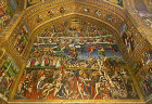 Vank Cathedral, painting of the last judgement, heaven and hell, Armenian Cathedral of the Holy Saviour, Isfahan, Iran