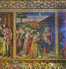 Vank Cathedral, painting of adoration of Magi, Armenian Cathedral of the Holy Saviour, Isfahan, Iran
