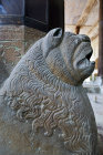 Chehel Sotun, carving of lion, at pavilion, built by Shah Abbas II, completed by 1646, Isfahan, Iran