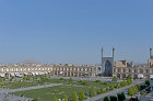 Naqsh-e Jahan (Imam) Square, view south east from Ali Qapu Palace , Isfahan, Iran