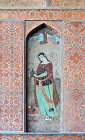 Ali Qapu Palace, portico wall painting, Isfahan, Iran