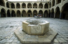Well in the caravanserai al-Umdan, built  1784 AD, Acre Israel
