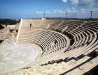 Theatre, originally dating from Herodian period but rebuilt during second and third centuries AD, Caesarea, Israel