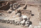 Excavations of eighth century BC houses, Tel Beer Sheva, Israel