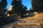 Israel, Jerusalem, St Peter in Gallicantu  which means cockcrow and the  Maccabean stepped road at sunrise, Jesus would have passed this way