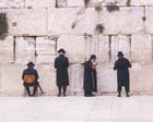 Orthodox Jews praying in front of the Western wall, Jerusalem, Israel