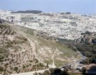Israel, Jerusalem, Hinnom Valley looking East to Silwan Village