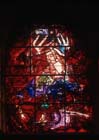 Judah, one of the twelve tribes of Israel, 1962 stained glass by Marc Chagall, Abbell Synagogue, Hadassah Medical Centre, Jerusalem, Israel