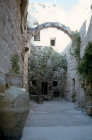 Israel, Bethany, medieval courtyard by St Lazarus Church