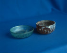Two Roman glass bowls, first to second century AD, Israel Museum, Jerusalem, Israel