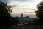 Israel, St Lazarus Church at Bethany, sunset