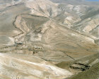 Israel, the Judean Hills south of Jerusalem, mud-brick flat roofed farmstead in the valley