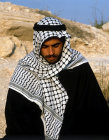 Israel, young Arab dressed in  traditional costume, south west of Jerusalem