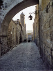 Israel, Jerusalem, looking east down the Via Dolorosa