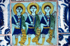 Israel, Jerusalem, the Armenian Cathedral, Archangels Michael, Gabriel and Uriel
