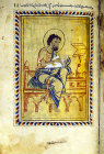 Israel, Jerusalem, the Armenian Cathedral, St Mark, detail from a 14th century illuminated manuscript
