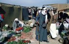 Israel, Beersheva, market, Arab selling vegetables