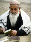 Israel, Jerusalem, an elderly man attending a Moroccan Sephardic Bar Mitzvah at the Western Wall