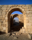 Arch in wall of fortress, Avdat, Israel