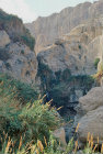 Israel, waterfall below Davids Spring at Ein Gedi