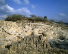 Israel, Sebaste, Arab palace, Israelite walls