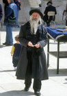 Israel, Jerusalem, Old Orthodox Jew near the Western Wall