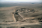 Israel, Tel Arad, view looking south west over Canaanite city