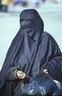 Veiled Bedouin woman, Bedouin Market, Beersheva, Israel