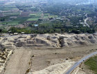 Jericho Tel, aerial view from west, Israel