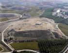 Lachish, aerial view of ancient city from the north, Israel