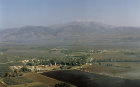 Israel, aerial view of Mount Hermon from the south west