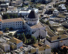 Israel, aerial view of Nazareth from the Church of the Annunciation from the south west