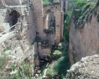 Pool of Bethesda from above, site of miracle of Christ
